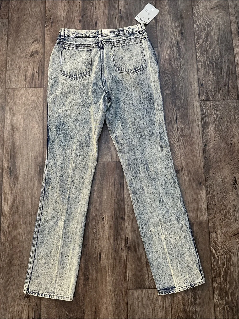 VTG 80s Gloria Vanderbilt Acid Wash Jeans Deadstock High Waist Size 16